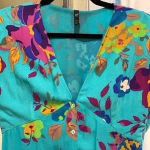 Zara floral midi dress